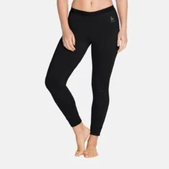 Odlo W Suw Pant Merino Warm 8 Odlo W Suw Pant Merino Warm -Duijvestein Winkel 110831 15000 Model Front Crop