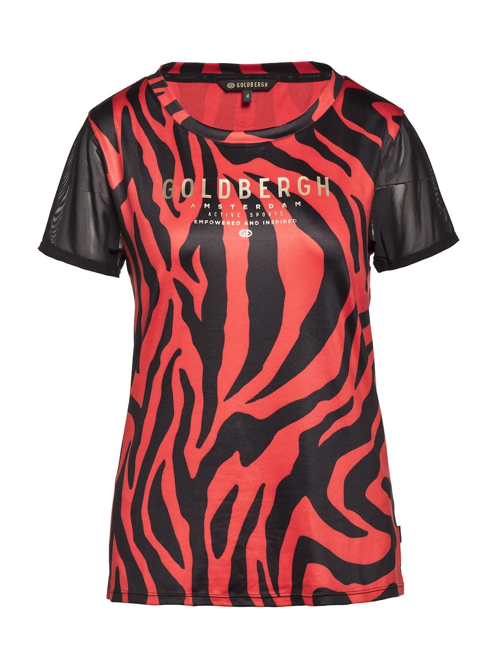 Goldbergh Tigina Shortsleeve Top Goldbergh Tigina Shortsleeve Top -Duijvestein Winkel Goldbergh Tigina Short Sleeve Top Tiger Red 2022 1