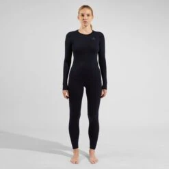 Odlo Womens BL Bottom Long Merino 200 -Duijvestein Winkel Odlo Womens BL Bottom Long Merino 200 2025 zwart 3