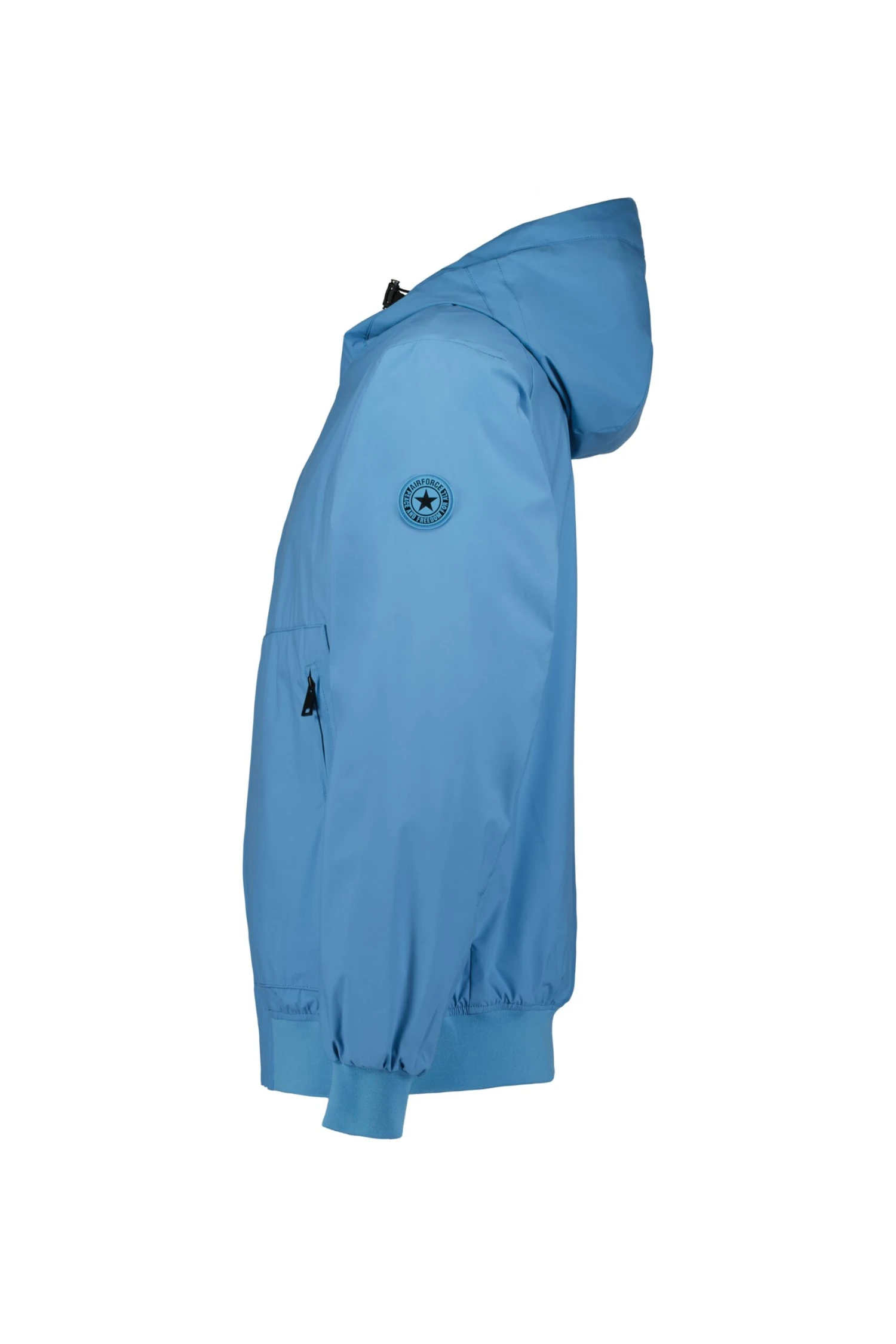 Airforce Mens Hooded Four-Way Stretch Jacket Airforce Mens Hooded Four-Way Stretch Jacket -Duijvestein Winkel frm0962 560 side scaled